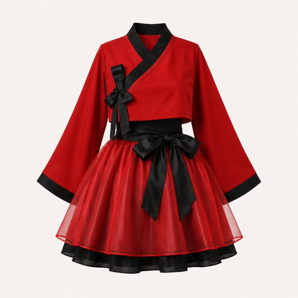 Hanbok Moderno Red Eclipse